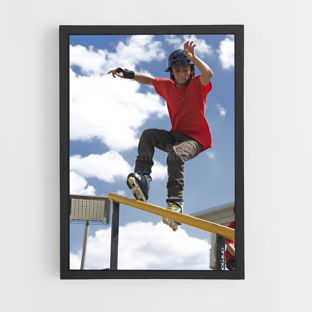 Poster Skatepark Thrills – affiche Rollerblade (vue 2)